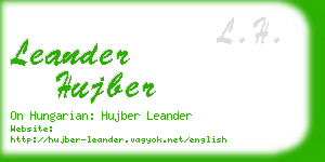 leander hujber business card